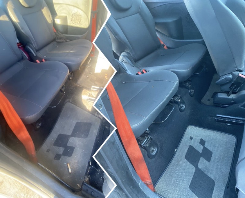 Nettoyage intérieur et shampouinage des sièges sur une  Renault Twingo RS à Saint-Laurent-du-Var