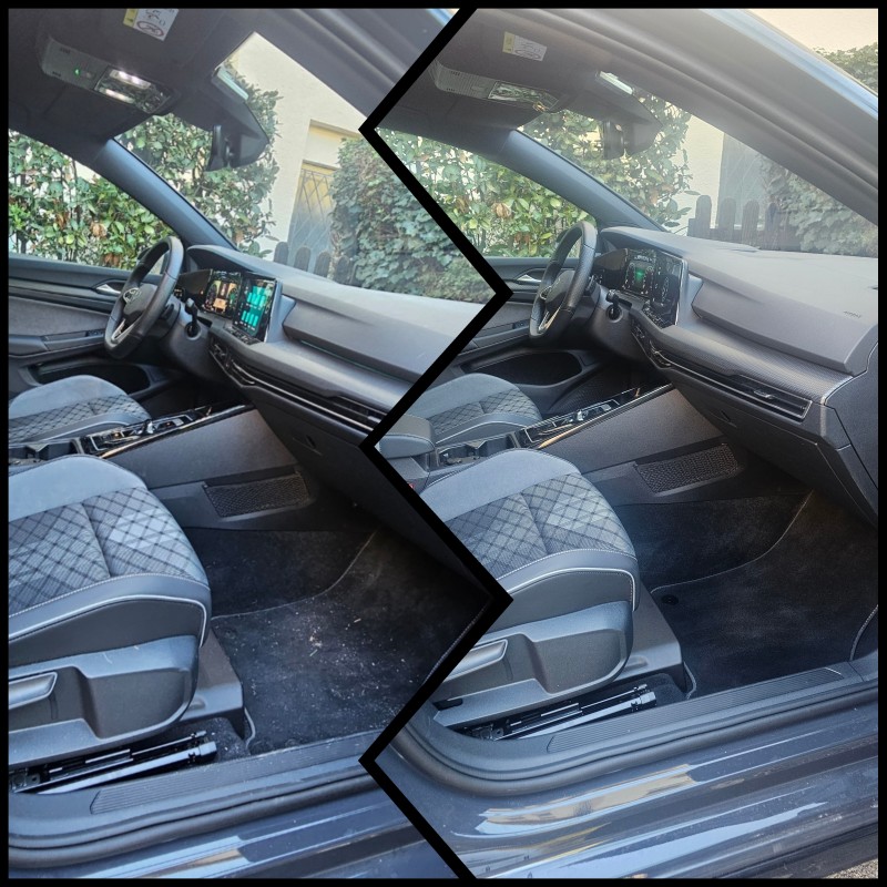 Lavage intérieur + shampouinage des sièges Volkswagen Golf 8 à Nice
