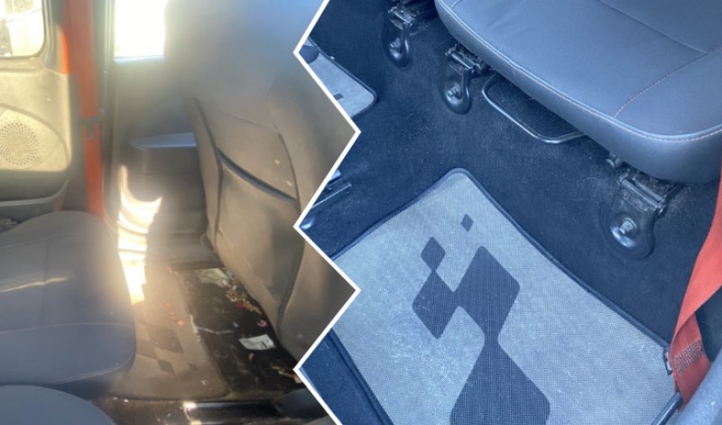 Nettoyage intérieur et shampouinage des sièges sur une  Renault Twingo RS à Saint-Laurent-du-Var