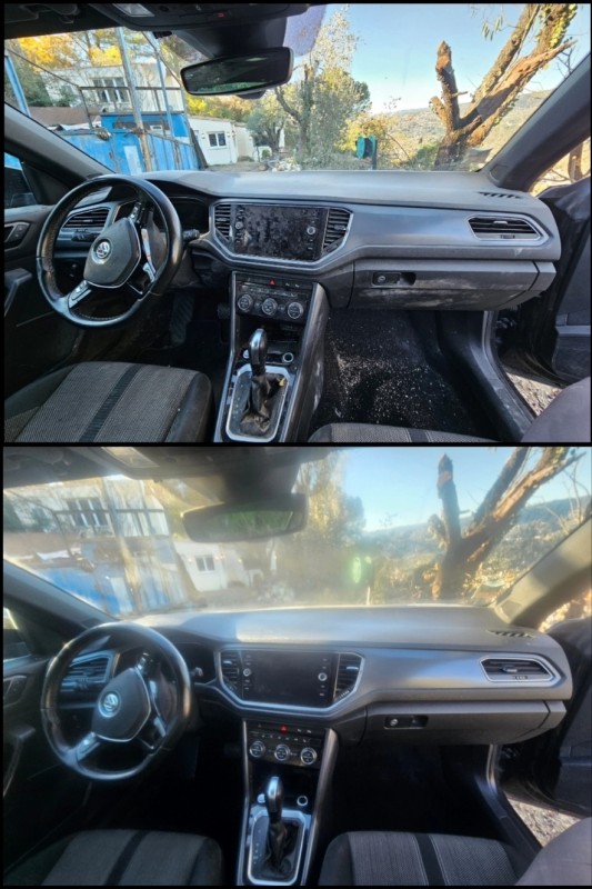 Lavage intérieur + shampouinage sièges et moquettes d'un Volkswagen T-Roc à Nice